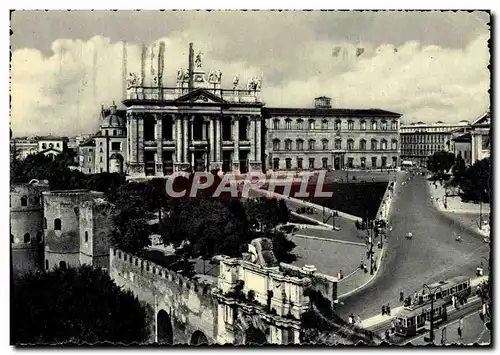 Cartes postales moderne Roma Basilique de Saint Jean de Laterano Tramway