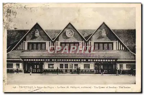 Cartes postales Trouville La Reine des Plage La gare