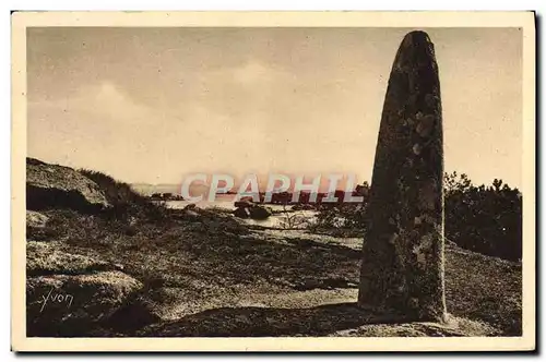 Ansichtskarte AK Tregastel Le Menhir Monument megalithique