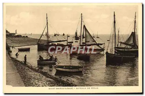 Cartes postales Saint Brieuc Legue Bateaux de Peche