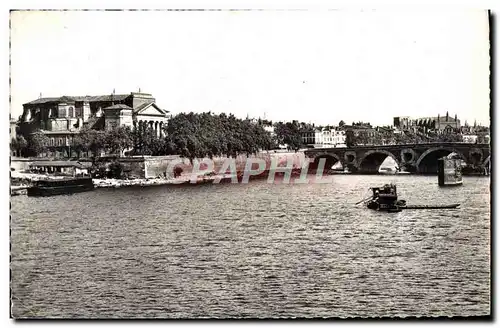 Cartes postales moderne Toulouse La Garonne vers l&#39eglise et la Daurade