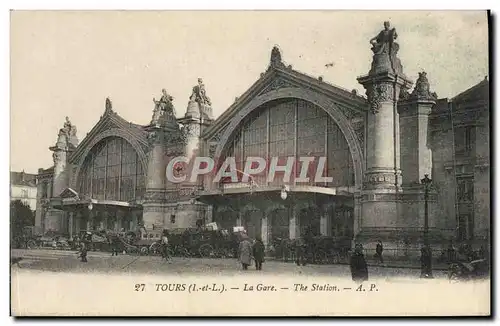 Cartes postales Tours La Gare