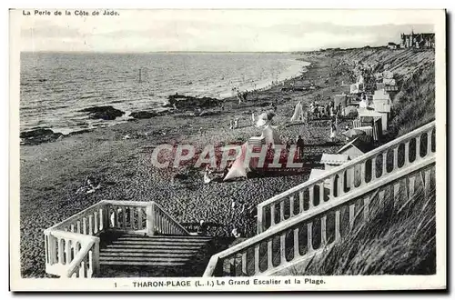 Ansichtskarte AK Tharon Plage Le Grand Escalier et la Plage