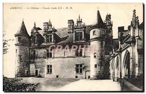 Ansichtskarte AK Amboise Le Chateau Facade Louis Xll