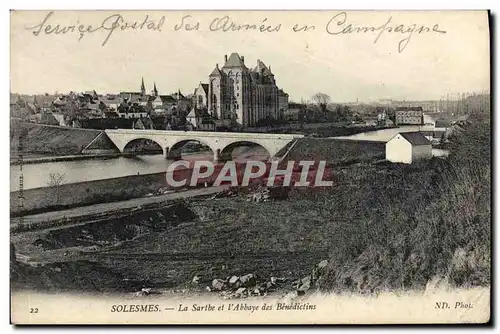 Cartes postales Solesmes La Sarthe et l&#39Abbaye des Benedictins