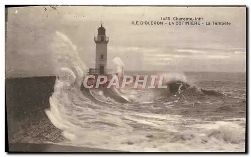 Ansichtskarte AK lle d&#39Oleron La Cotiniere La Tempete Cachet Depot des Convalescents Rochefort