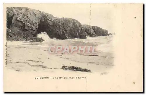 Ansichtskarte AK Quiberon La Cote Sauvage a Kerne