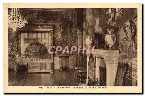 Cartes postales Pau Le Chateau Chambre de Jeanne D'Albret