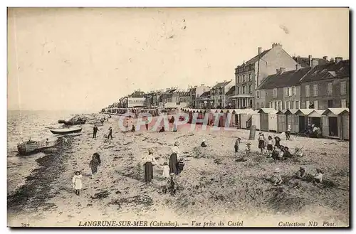 Cartes postales Langrune sur Mer Vue prise du Castel