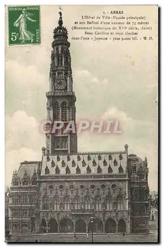 Cartes postales Arras L'Hotel de Ville