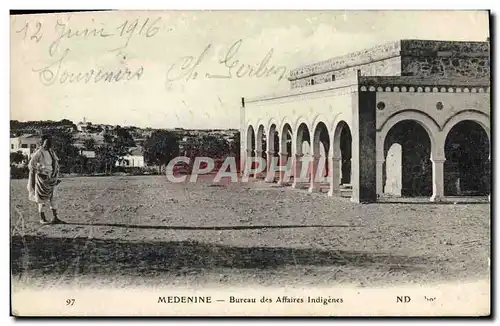 Cartes postales Medenine Bureau des Affaires Indigenes