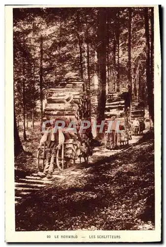 Ansichtskarte AK Le Hohwald Les Schlitteurs Folklore
