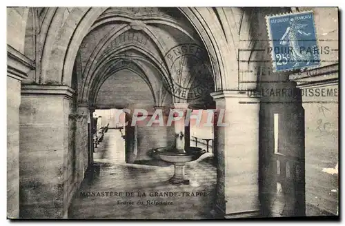 Cartes postales Monastere de la Grande Trappe entree de refectoire