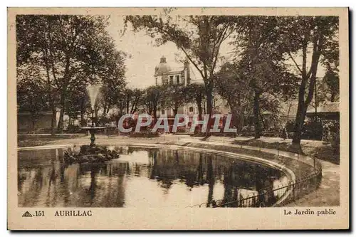 Cartes postales Aurillac Le Jardin piblic