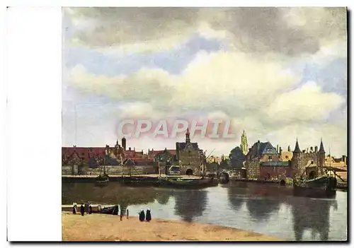 Moderne Karte Johannes Vermeer Gezicht Op Delft Vue De Delft