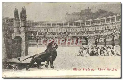 Cartes postales Ultima Preghiera Circo Massimo lion