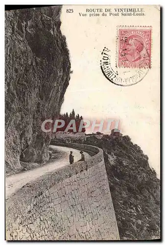 Cartes postales Route De Vintimille Vue Prise Du Pont Saint Louis