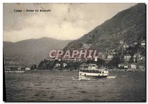 Cartes postales Como Arrivo Del Pirascafo Bateau