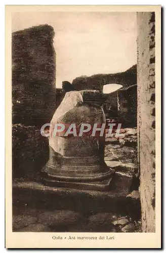 Cartes postales Ostia Ara Marmorea Dei Lari