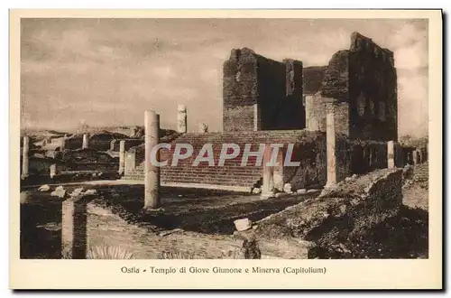 Ansichtskarte AK Ostia Tempio Di Giove Giunone Minerva Capitolium