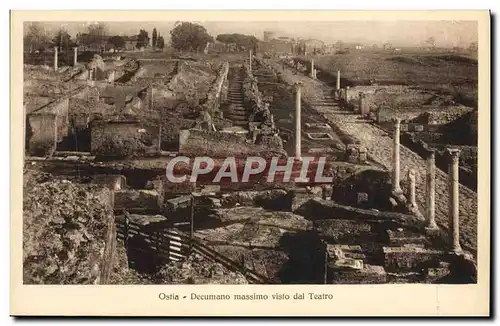 Cartes postales Ostia Decumano Massimo Visto Dal Teatro