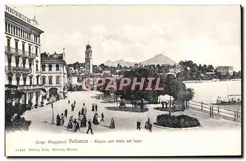 Cartes postales Pallanza Piazza con vista sul lago