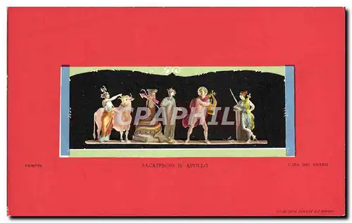 Cartes postales Sacrificio D'Apollo Casa dei Vettii Boeuf