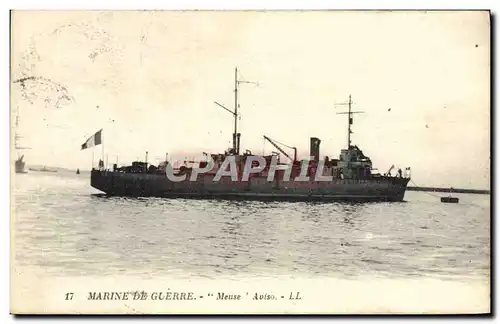 Ansichtskarte AK Marine De Guerre Meuse Aviso Bateau