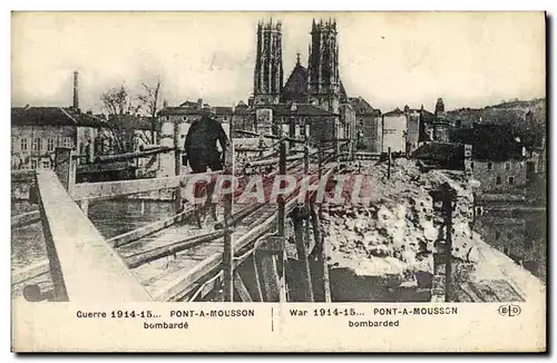 Cartes postales Militaria Guerre Pont A Mousson