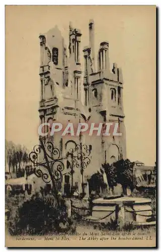 Cartes postales Militaria Mont St Eloy Abbaye