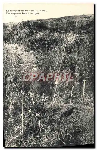 Cartes postales La Tranchee Des Baionnettes En 1919 Militaria