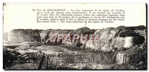 Cartes postales Fort De Douaumont Militaria