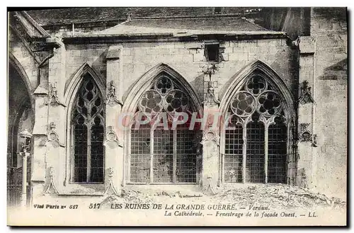 Ansichtskarte AK Les Ruines De La Grande Guerre Verdun La cathedrale Militaria