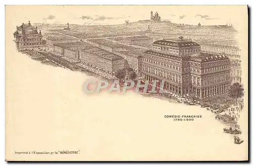 Cartes postales Comedie Francaise 1790 1900 Benedictine Paris