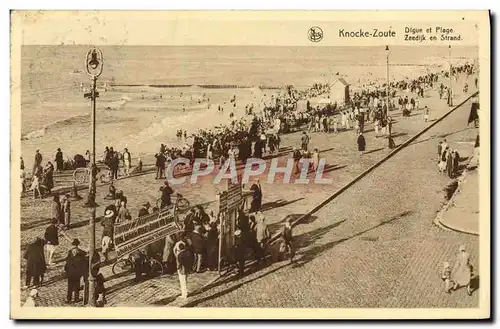 Cartes postales Knocke Zoute Digue Et Plage