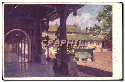 Cartes postales Hue La Cour Des Lais Dans Le Palais Du Roi Vietnam