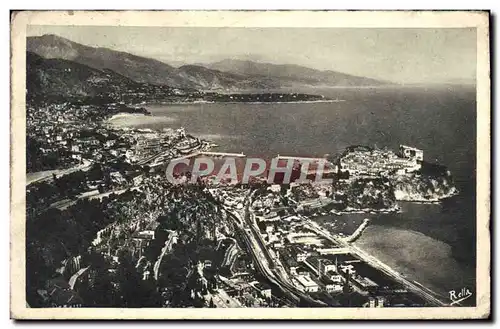 Ansichtskarte AK Vue Generale De La Principaute De Monaco du Cap Martin et de la cote italienne