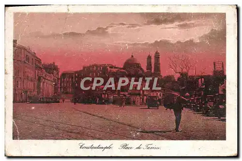 Cartes postales Constantinople Place De Taxim