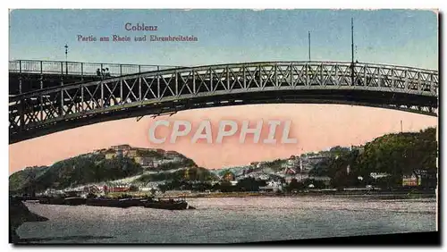 Cartes postales Coblenz Partic Am Rhein Und Ehrenbreitstein