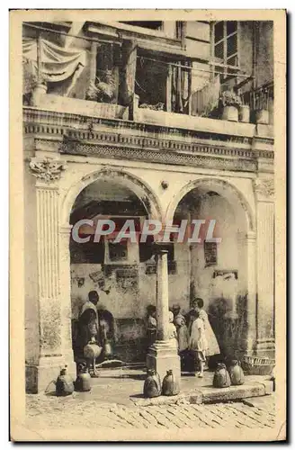 Ansichtskarte AK Alger Casbah Fontain Turque de La Rue De La Casbah