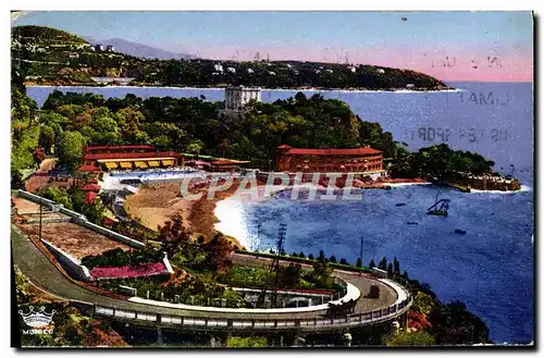 Cartes postales Monte Carlo Le Beach Et La Cap Martin