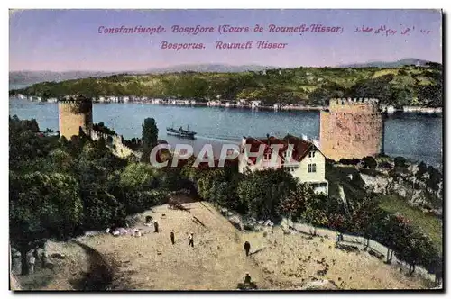 Cartes postales Constantinople Bosphore Tours de Roumeli Hissar