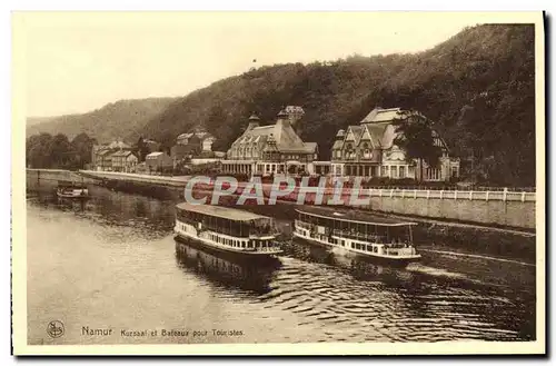 Cartes postales Namur Kursaal Et Bateaux Pour Touristes