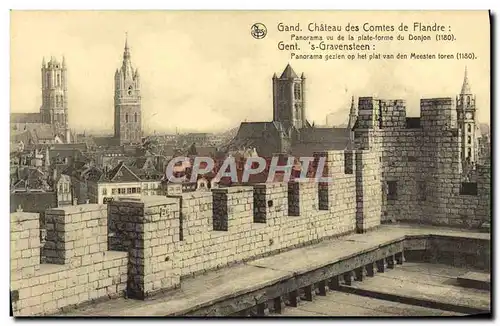 Cartes postales Gand Gent Chateau Des Comtes De Flandre