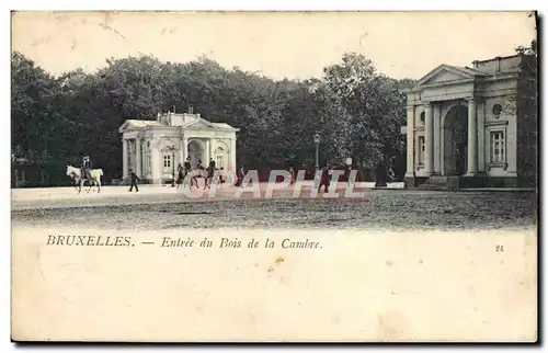 Cartes postales Bruxelles Entree Du Bois De La Cambre Cheval Hippisme