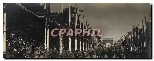 Cartes postales Paris Les fetes de la Victoire 14 juillet 1919 Le defile Militaria Arc de TRiomphe