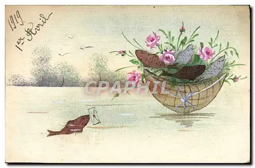 Cartes postales Fantaisie Poissons