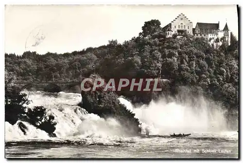 Moderne Karte Rheinfall mit Schloss Laufen