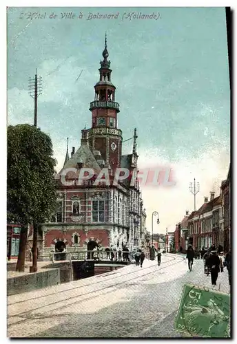 Cartes postales Hotel de ville de Bolsward Publicite Cacao Blooker