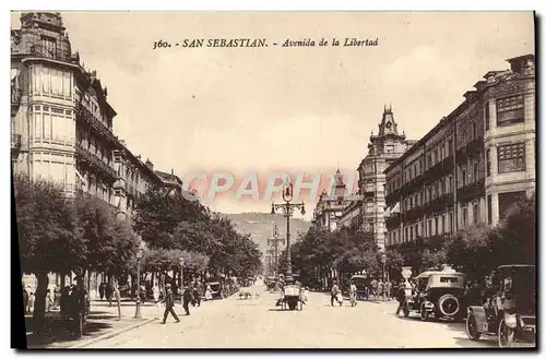 Cartes postales San Sebastian Avenida de la Libertad